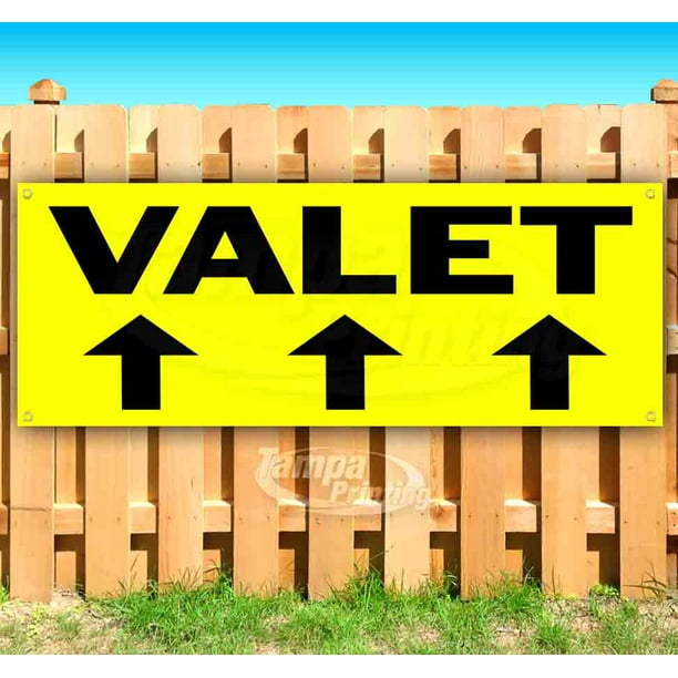 Many Sizes Available Valet 13 oz Heavy Duty Vinyl Banner Sign with Metal Grommets New Flag, Store Advertising Many Sizes Available Valet 13 oz Heavy Duty Vinyl Banner Sign with Metal Grommets New Flag, Store Advertising